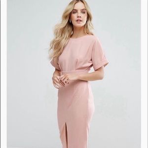 ASOS Smart Woven Dress with Split Front and V-Back Size 0